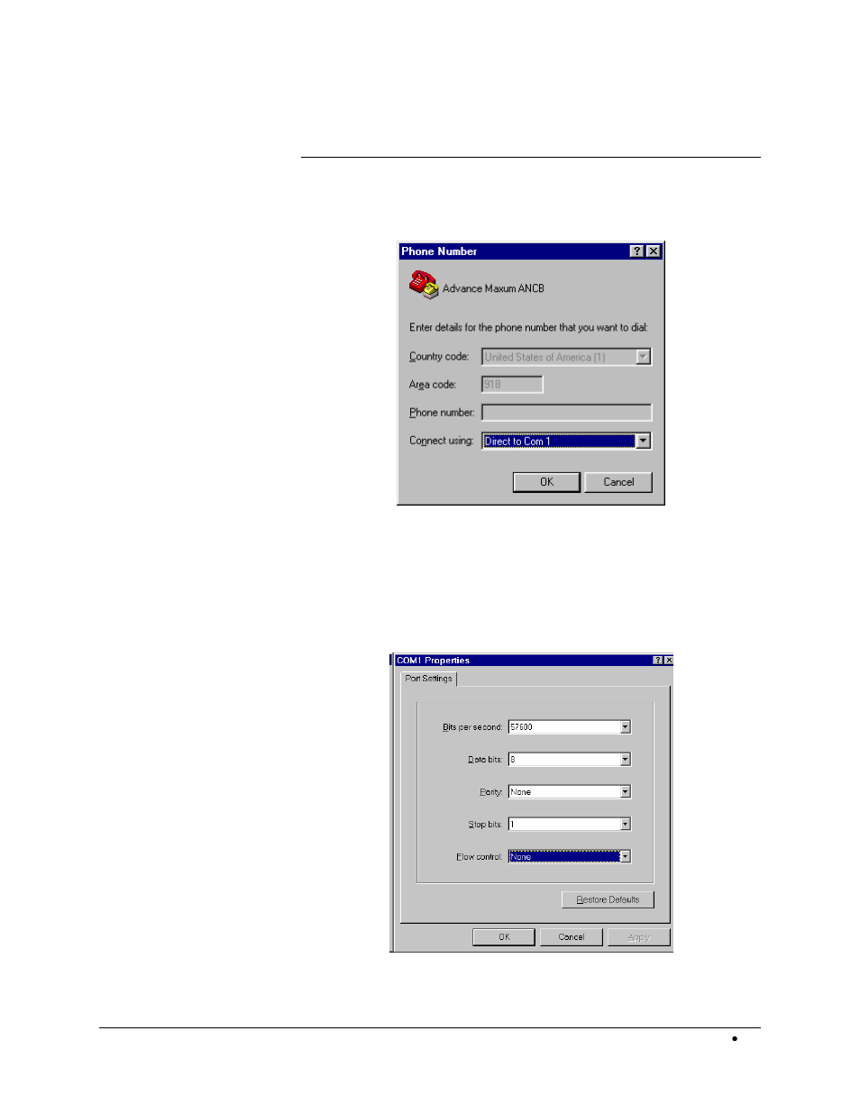 Configuring your pc | Siemens ADVANCE NETWORK COMMUNICATIONS BOARD/DATANET 2000592-001 User Manual | Page 33 / 72