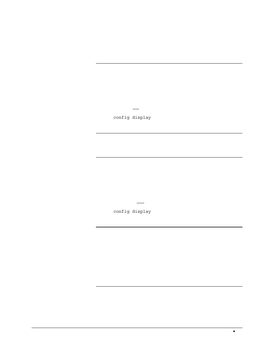 Config address ip, Config display, Config netmask | Config iproute, Command descriptions | Siemens ADVANCE NETWORK COMMUNICATIONS BOARD/DATANET 2000592-001 User Manual | Page 47 / 72