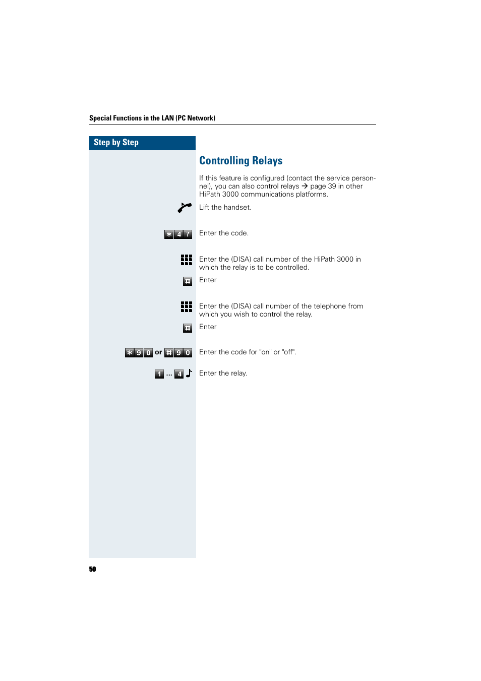 Controlling relays | Siemens HiPath 5000 RSM User Manual | Page 50 / 62