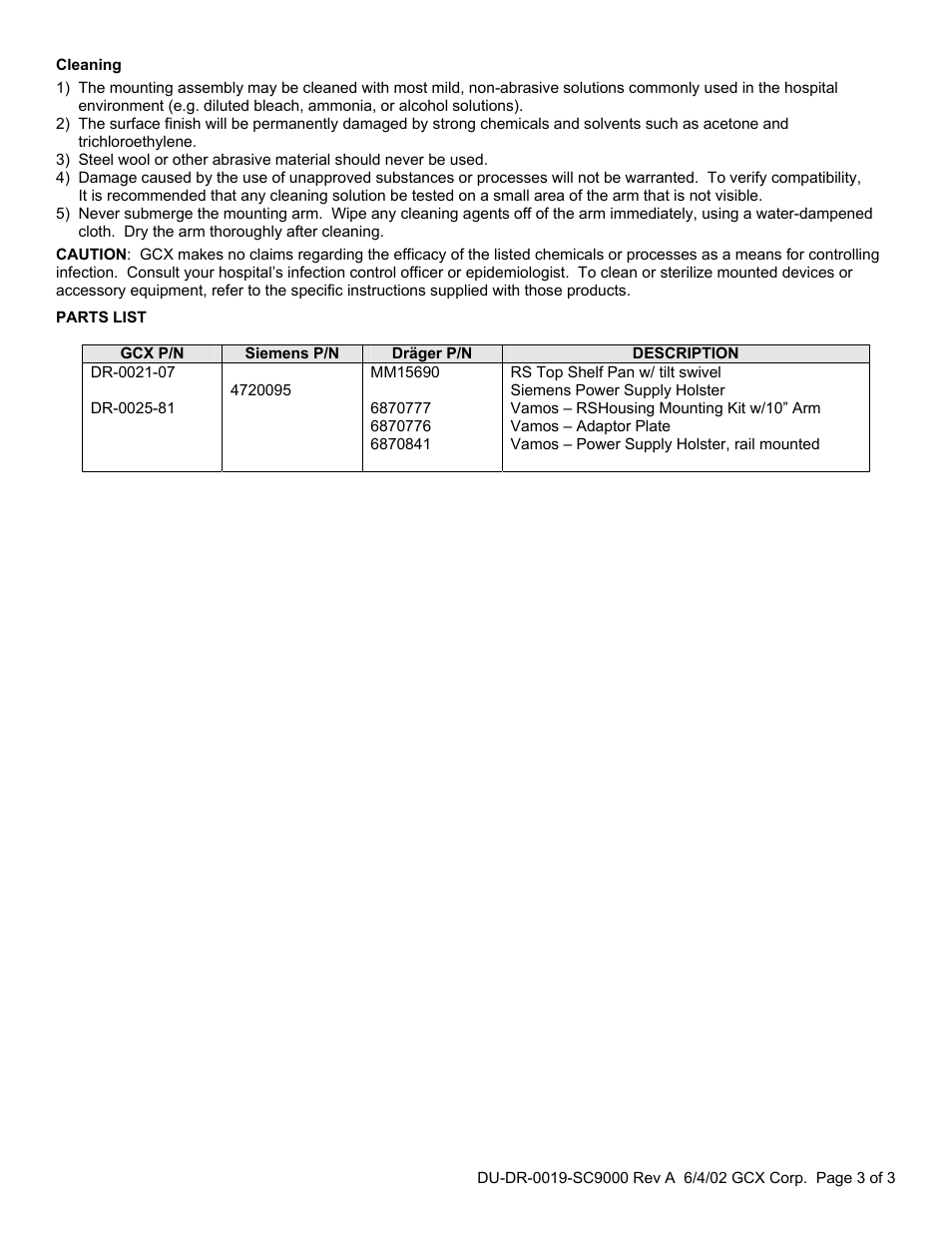 Siemens SC9000 User Manual | Page 3 / 3