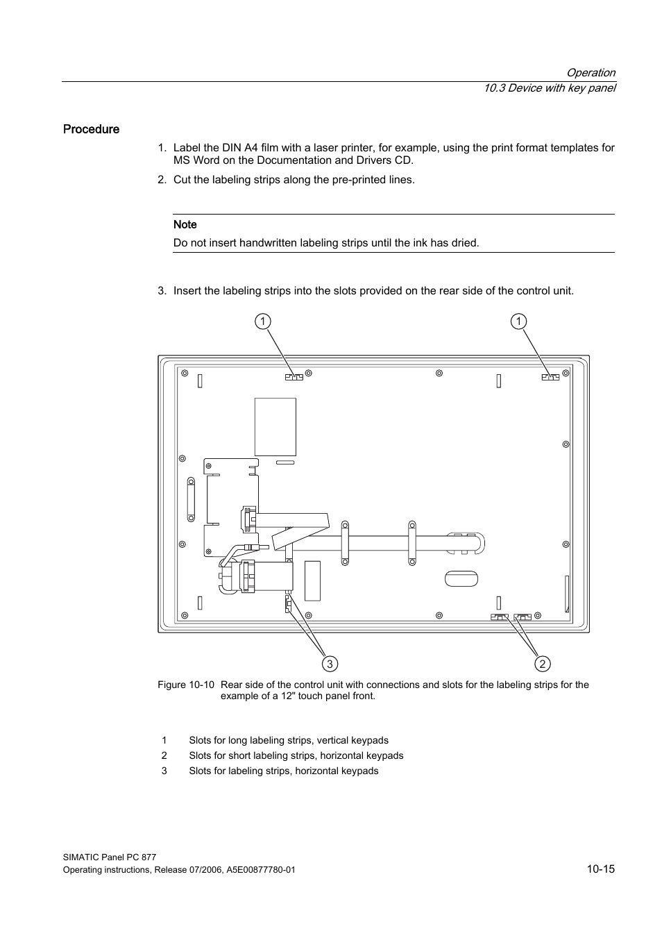 Siemens SIMATIC PANEL PC 877 User Manual | Page 103 / 288