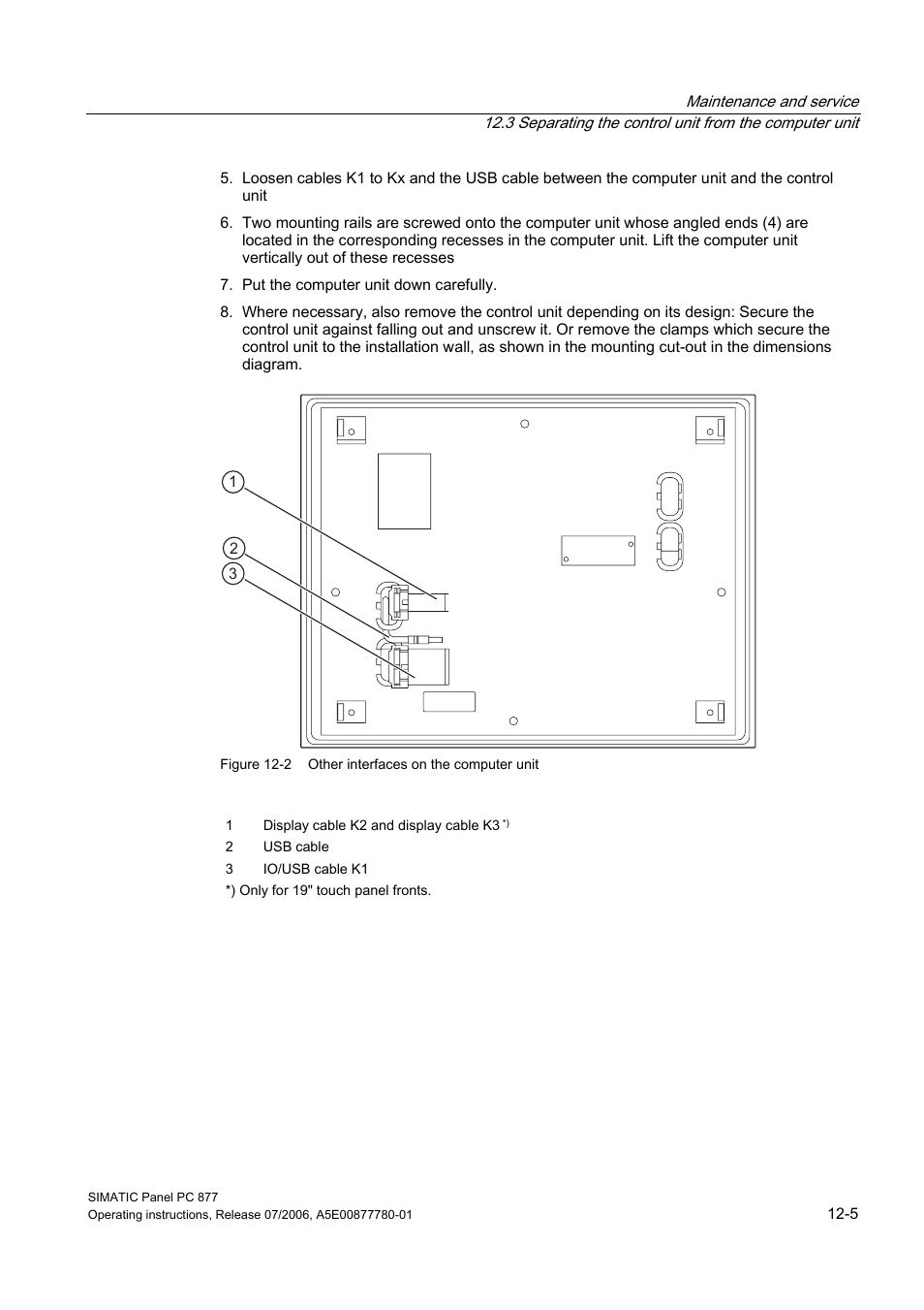 Siemens SIMATIC PANEL PC 877 User Manual | Page 119 / 288