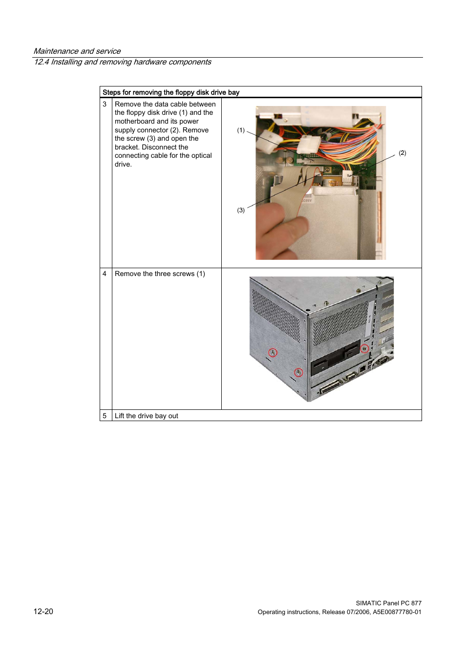 Siemens SIMATIC PANEL PC 877 User Manual | Page 134 / 288