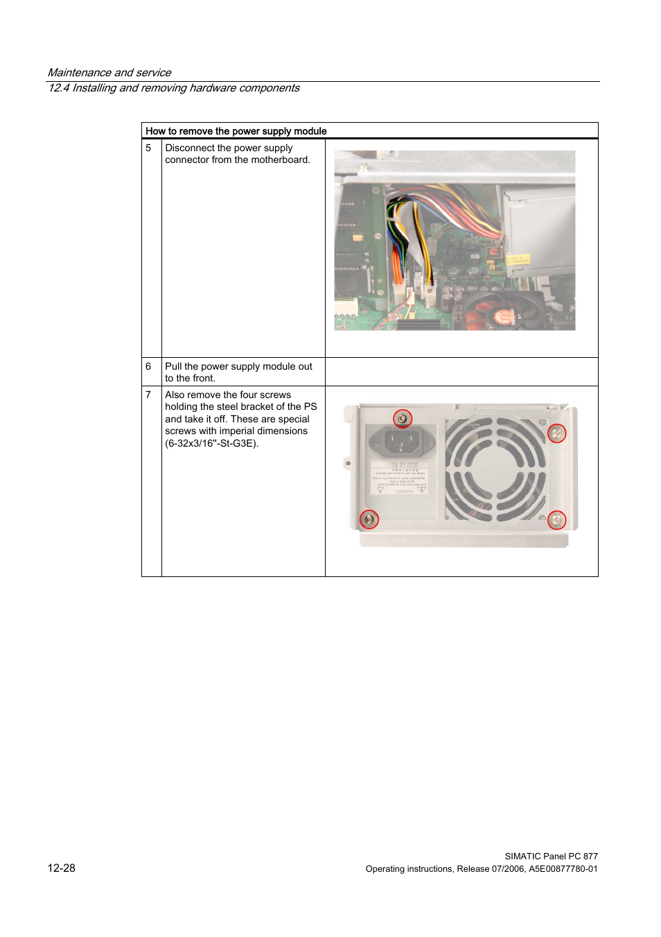 Siemens SIMATIC PANEL PC 877 User Manual | Page 142 / 288