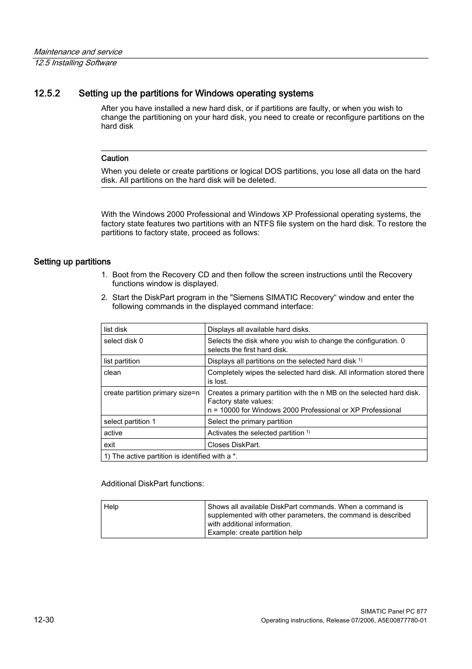 Siemens SIMATIC PANEL PC 877 User Manual | Page 144 / 288