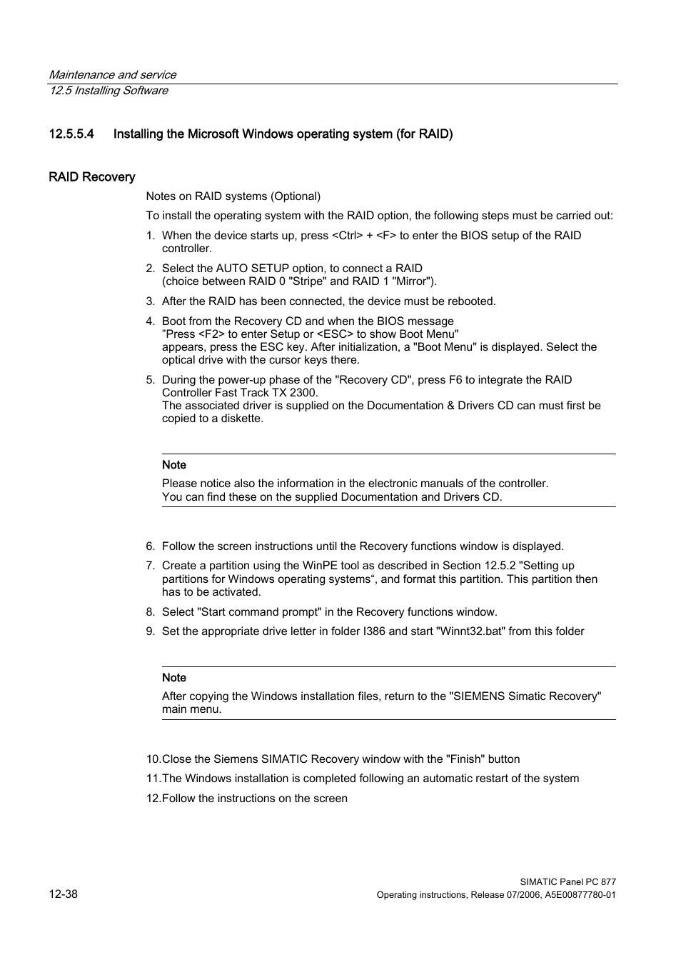 Siemens SIMATIC PANEL PC 877 User Manual | Page 152 / 288