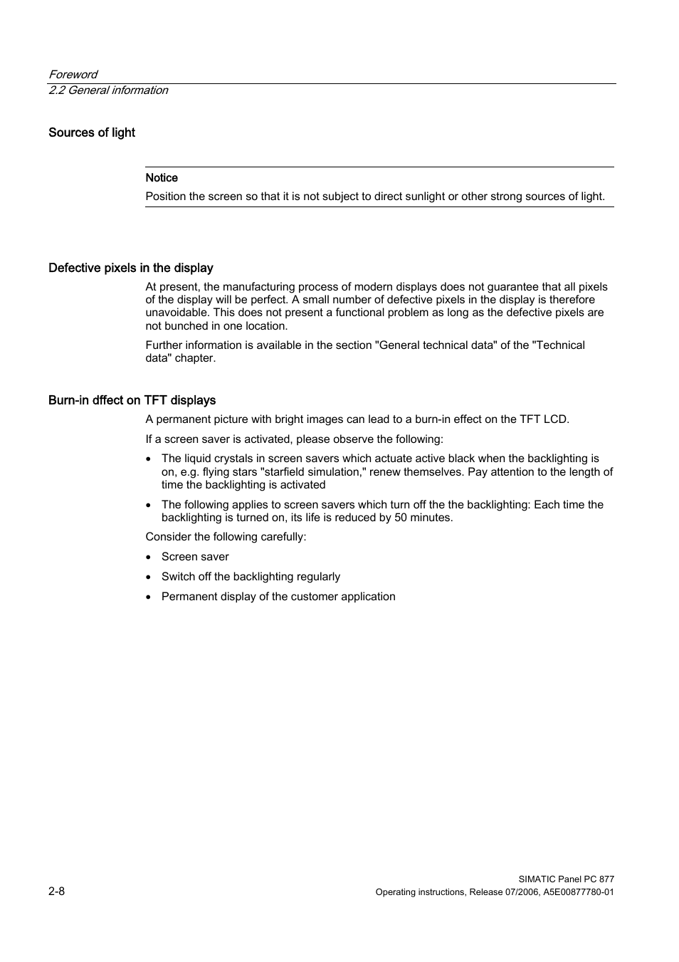 Siemens SIMATIC PANEL PC 877 User Manual | Page 18 / 288