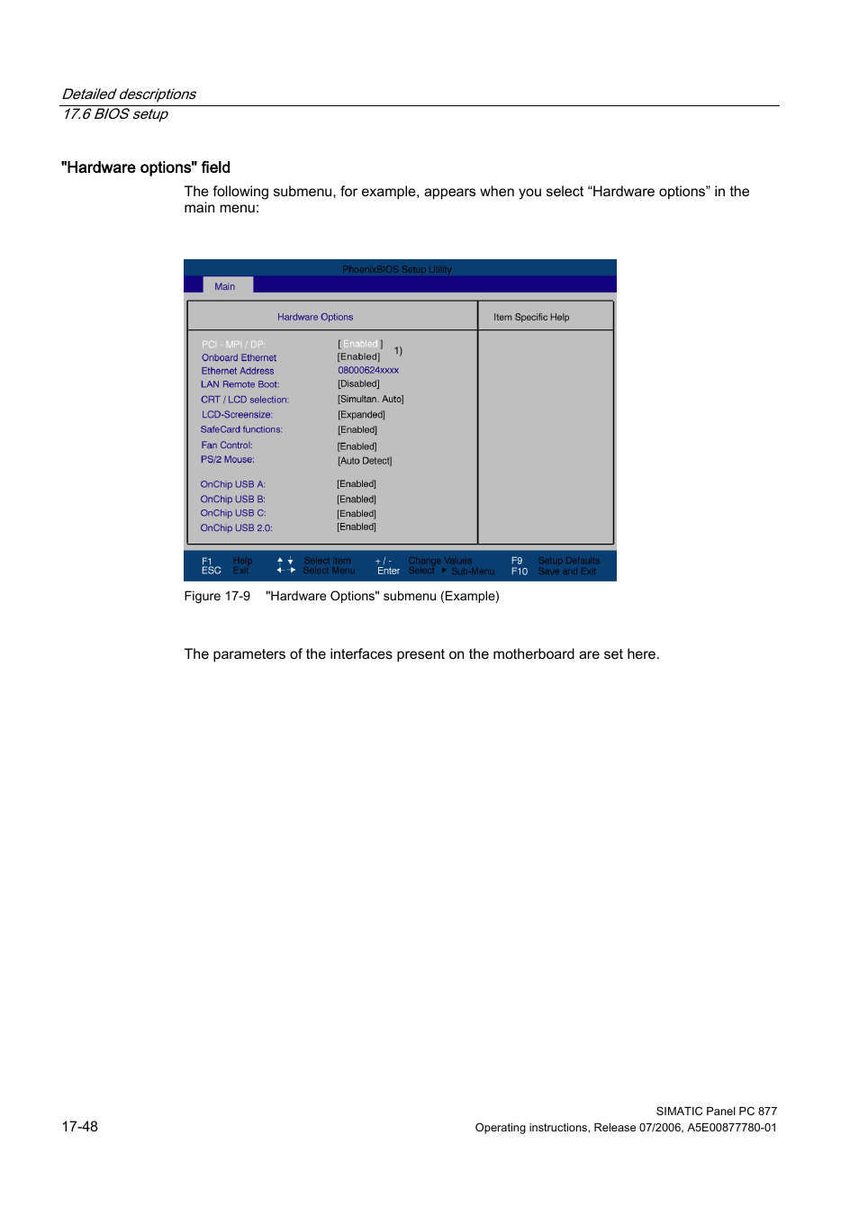 Siemens SIMATIC PANEL PC 877 User Manual | Page 240 / 288