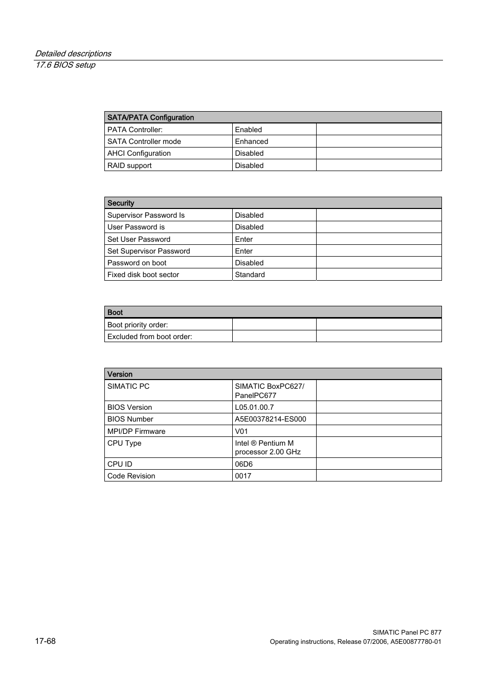 Siemens SIMATIC PANEL PC 877 User Manual | Page 260 / 288