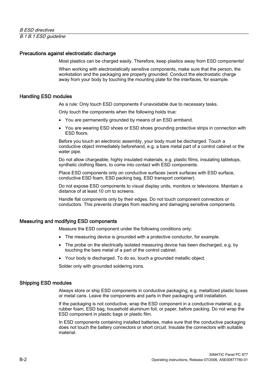 Siemens SIMATIC PANEL PC 877 User Manual | Page 268 / 288