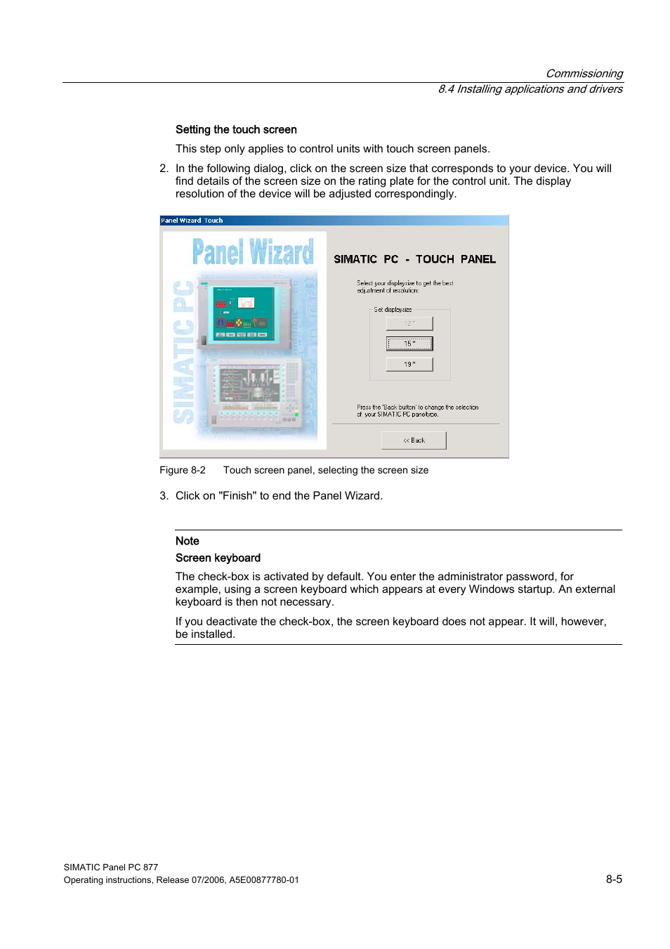 Siemens SIMATIC PANEL PC 877 User Manual | Page 59 / 288