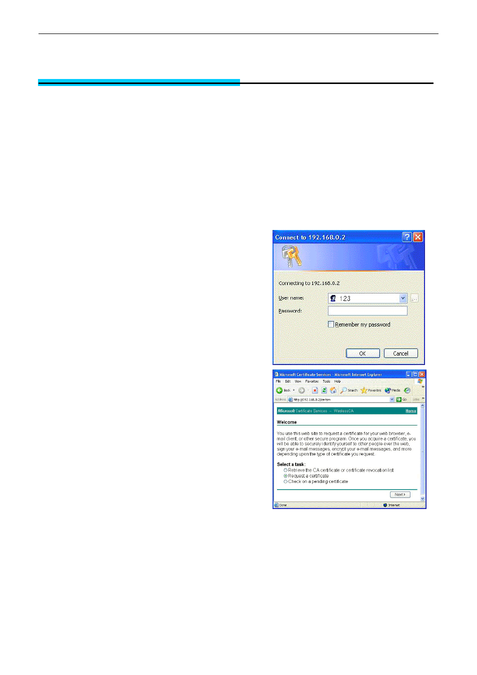 Appendix b: server setup for 802.1x client | Siemens CL-110-I User Manual | Page 127 / 129