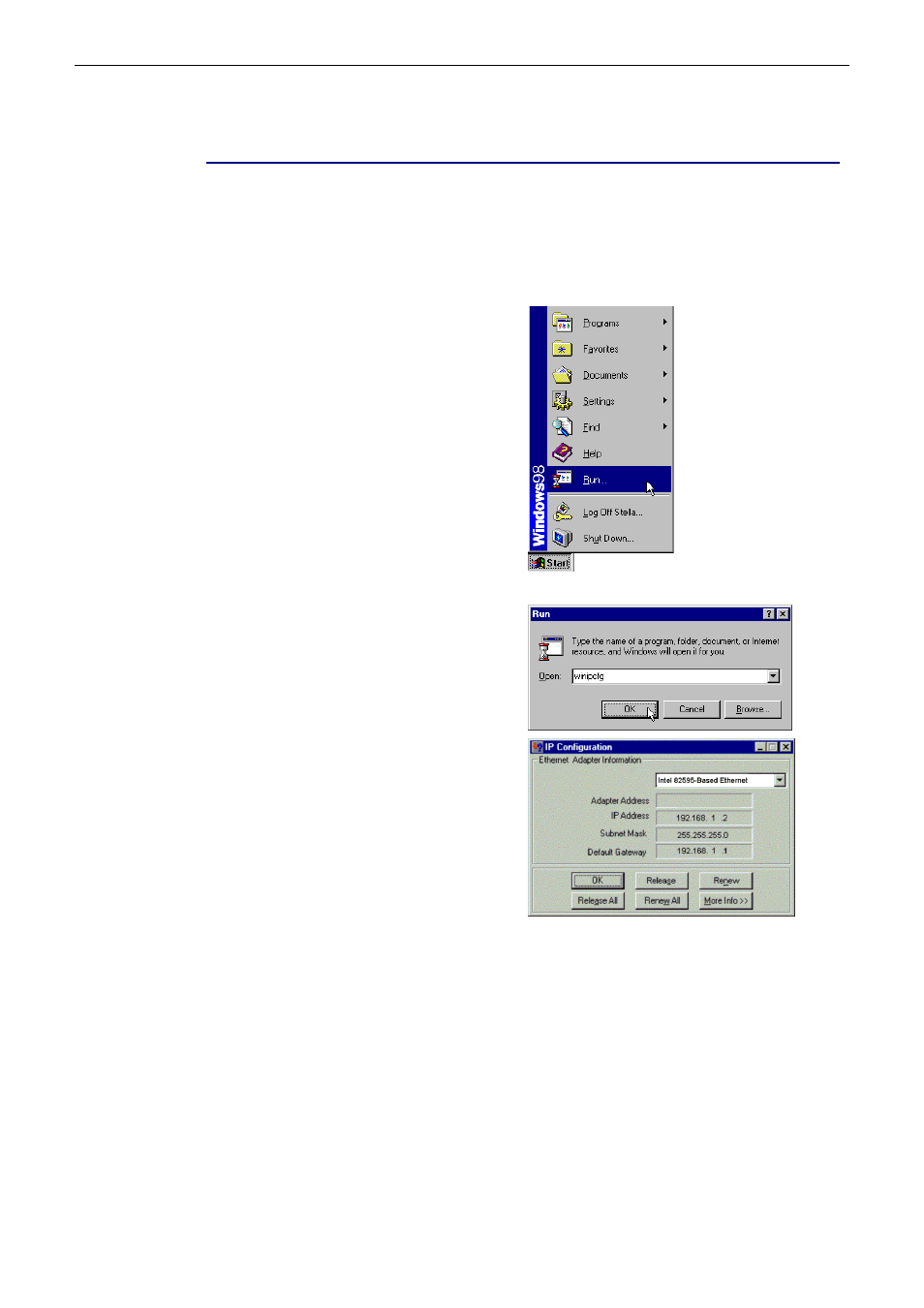 Renew ip address on client pc | Siemens CL-110-I User Manual | Page 55 / 129