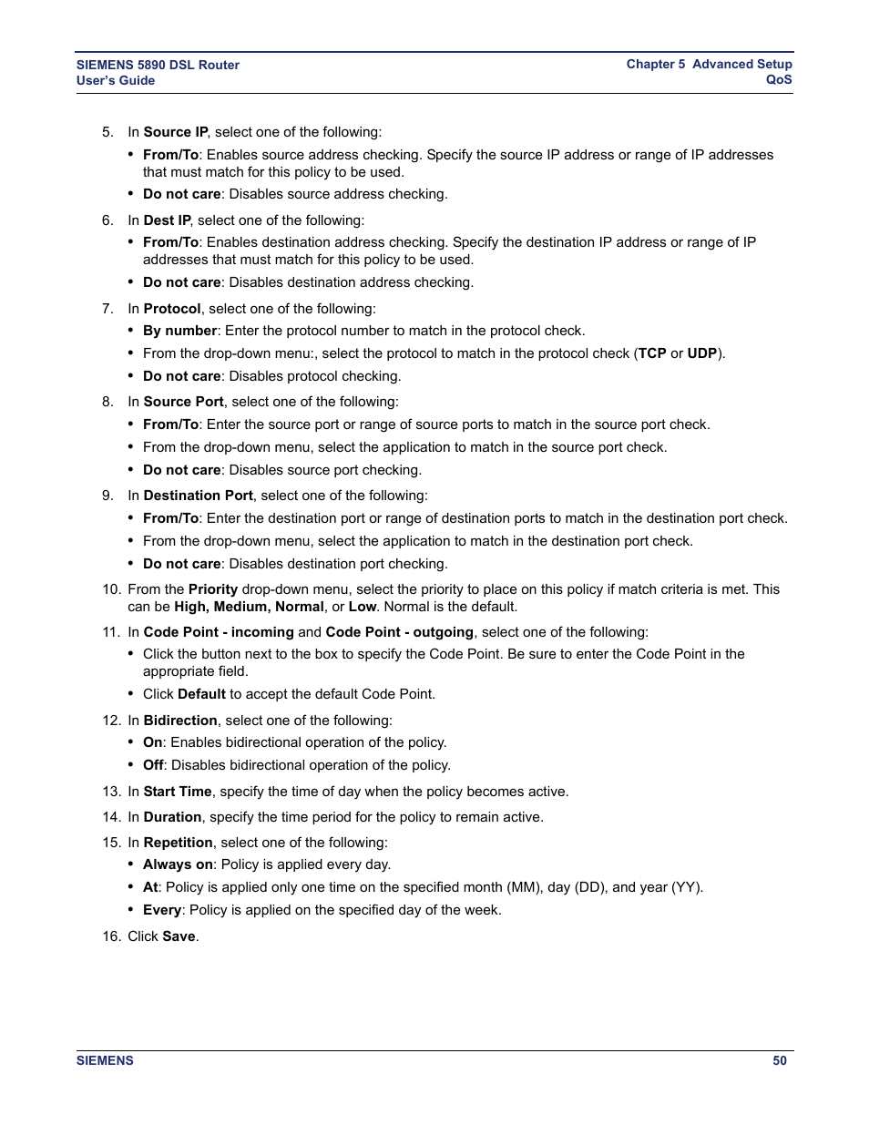 Siemens 5890 User Manual | Page 56 / 102