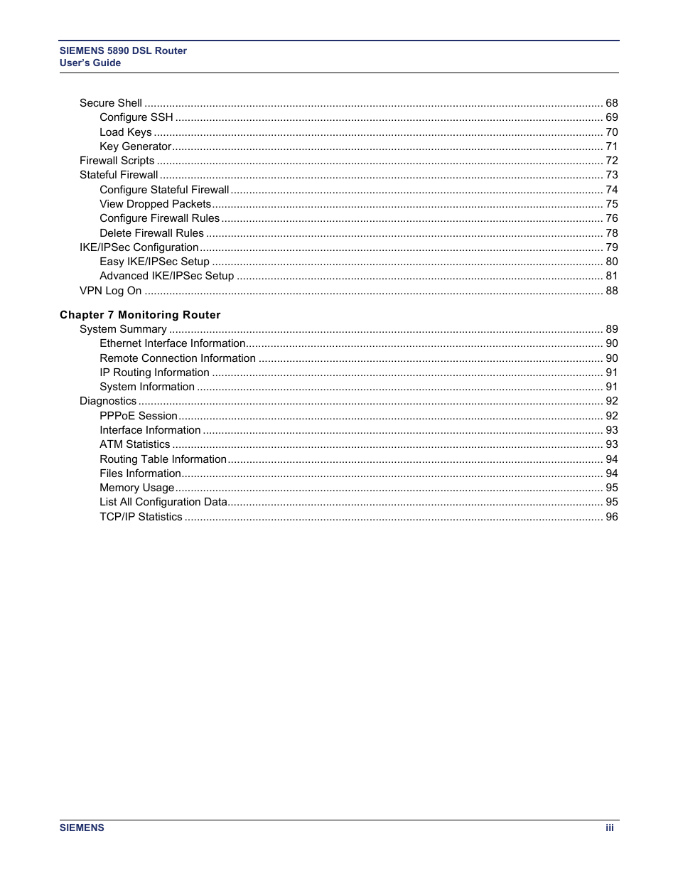 Siemens 5890 User Manual | Page 6 / 102