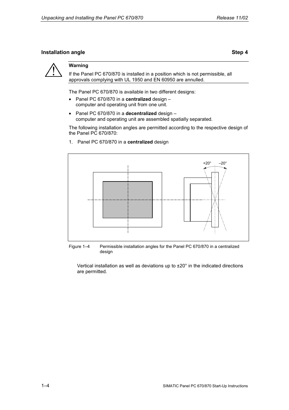 Siemens Simatic PC Panel PC 870 User Manual | Page 12 / 68