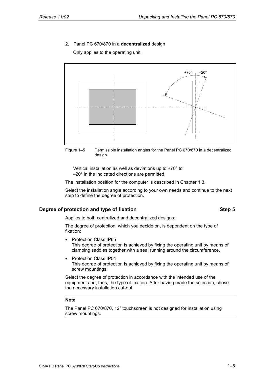 Siemens Simatic PC Panel PC 870 User Manual | Page 13 / 68