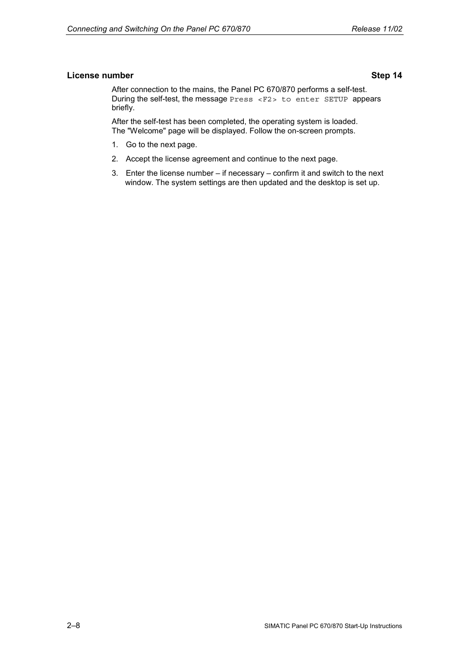 Siemens Simatic PC Panel PC 870 User Manual | Page 30 / 68