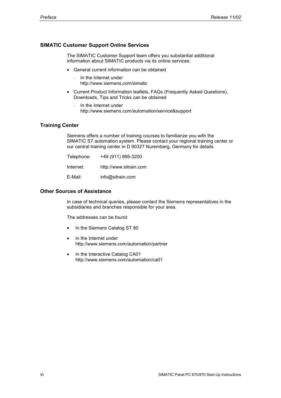 Siemens Simatic PC Panel PC 870 User Manual | Page 6 / 68