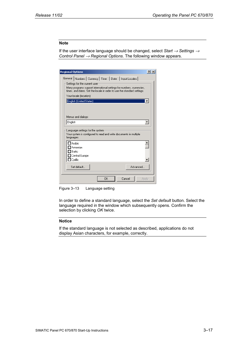 Siemens Simatic PC Panel PC 870 User Manual | Page 61 / 68