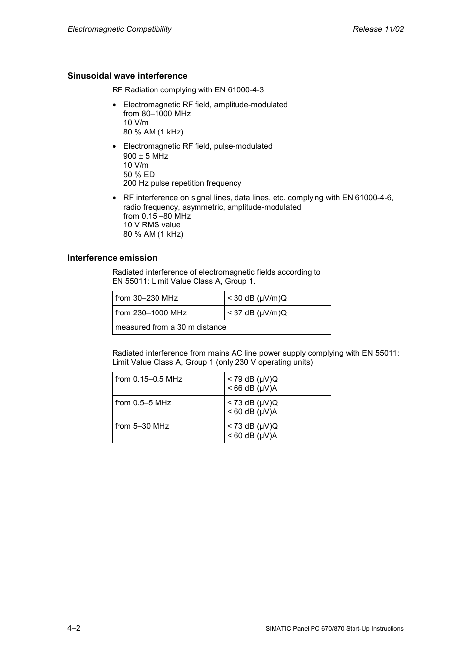 Siemens Simatic PC Panel PC 870 User Manual | Page 64 / 68