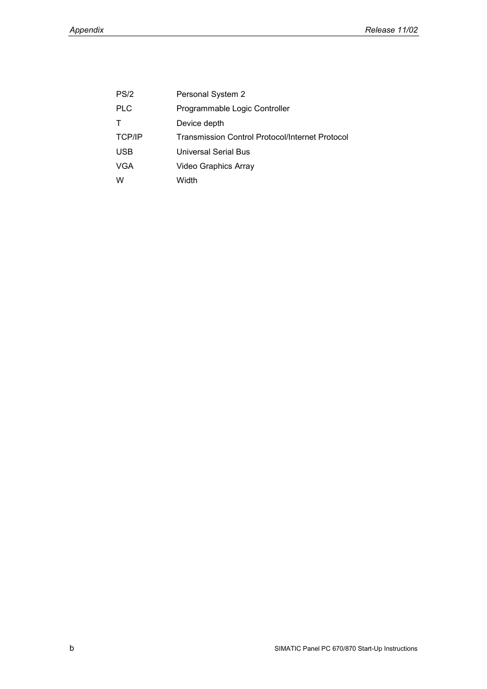Siemens Simatic PC Panel PC 870 User Manual | Page 68 / 68