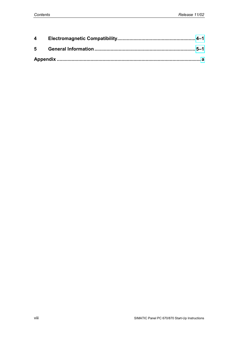 Siemens Simatic PC Panel PC 870 User Manual | Page 8 / 68