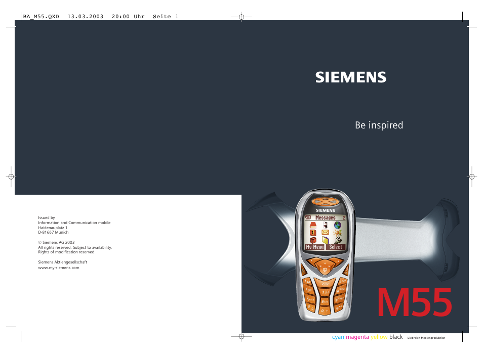 Siemens M55 User Manual | 140 pages