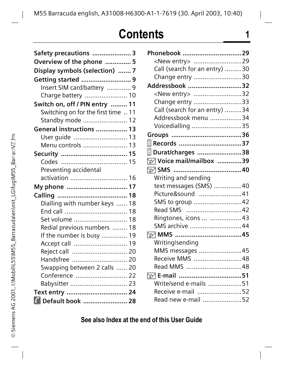 Siemens M55 User Manual | Page 2 / 140