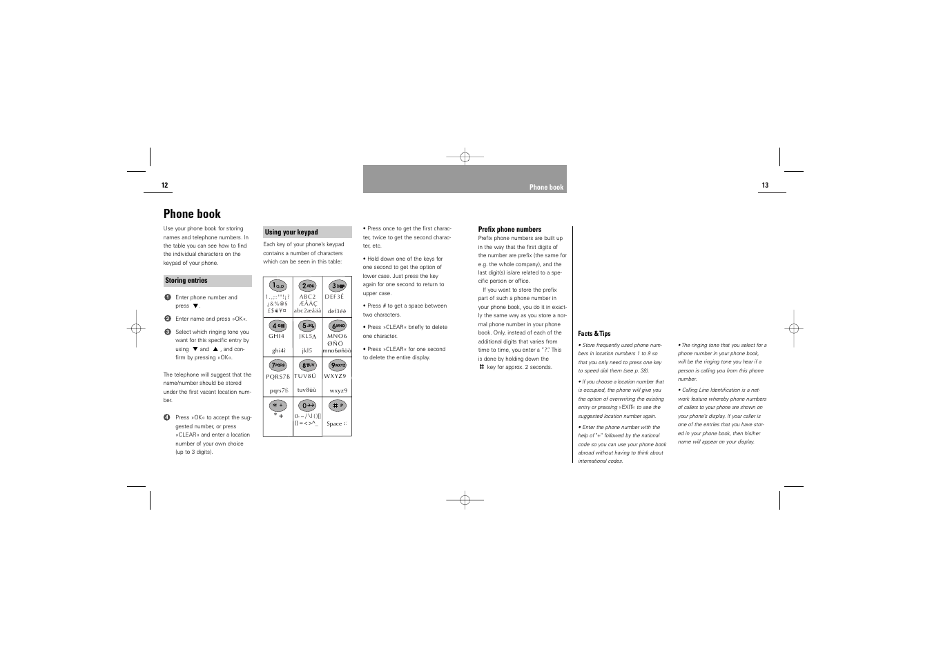 Phone book | Siemens M30 User Manual | Page 8 / 31