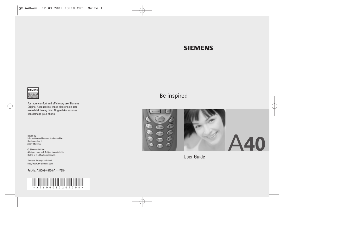 Siemens A40 User Manual | 43 pages