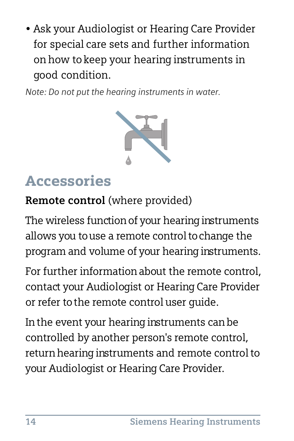 Accessories | Siemens Life 500 User Manual | Page 18 / 27