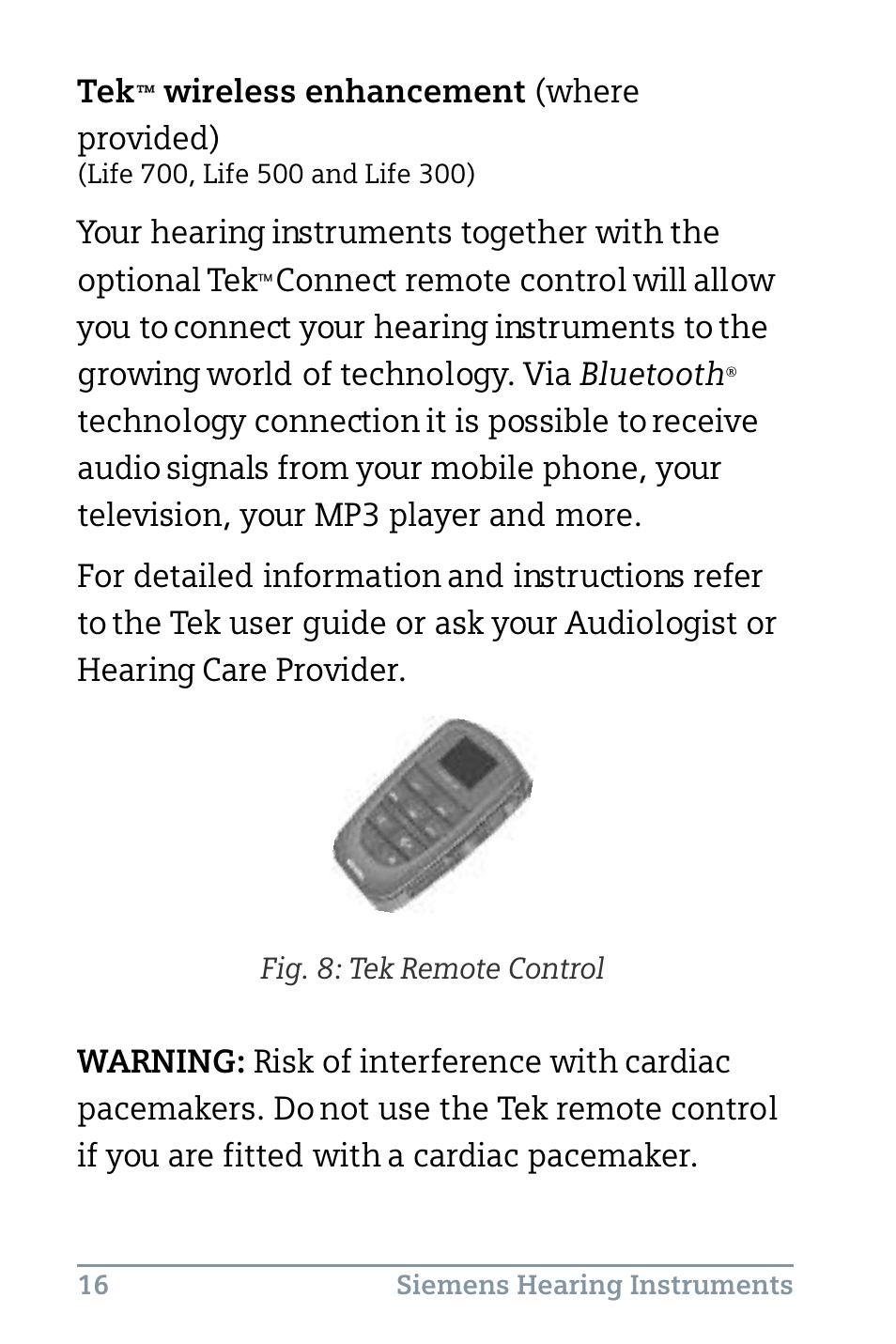 Siemens Life 500 User Manual | Page 20 / 27