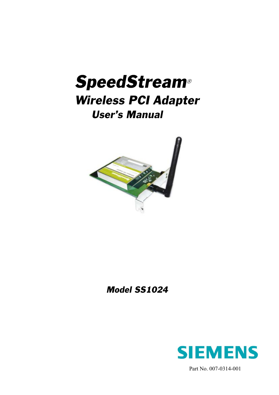 Siemens SS1024 User Manual | 48 pages