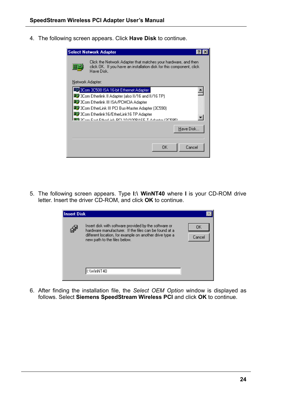 Siemens SS1024 User Manual | Page 24 / 48