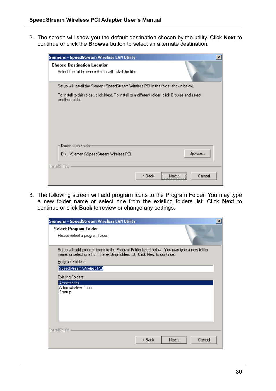 Siemens SS1024 User Manual | Page 30 / 48