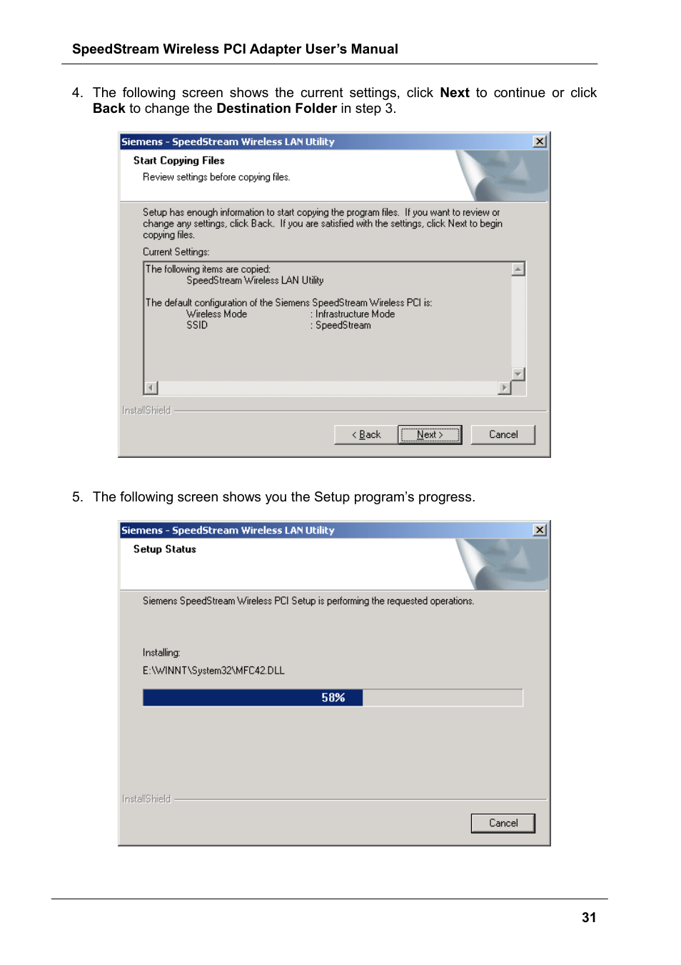 Siemens SS1024 User Manual | Page 31 / 48