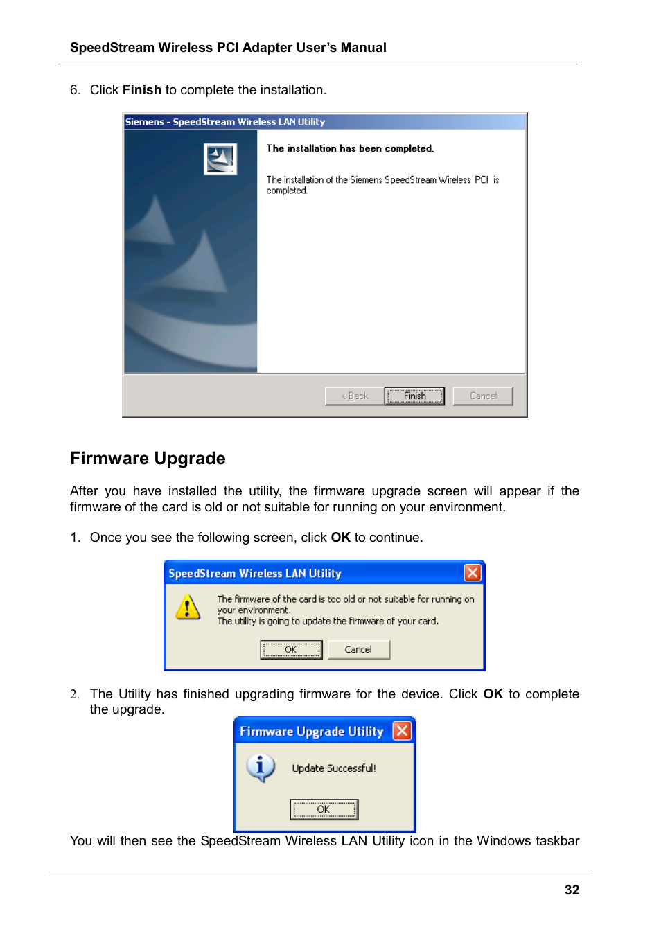 Firmware upgrade | Siemens SS1024 User Manual | Page 32 / 48