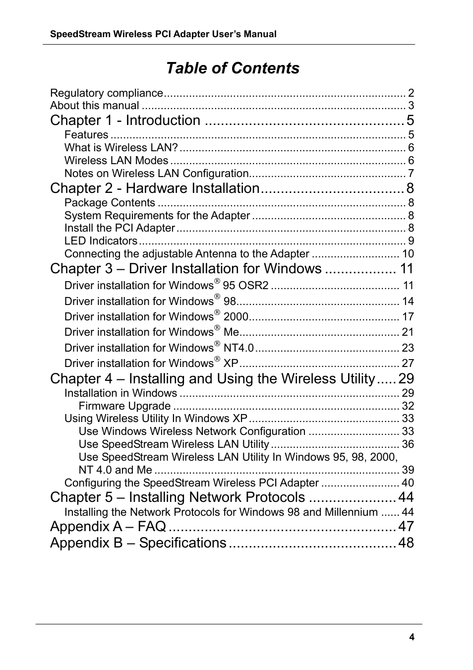 Siemens SS1024 User Manual | Page 4 / 48