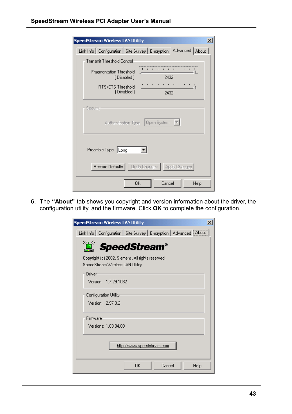 Siemens SS1024 User Manual | Page 43 / 48