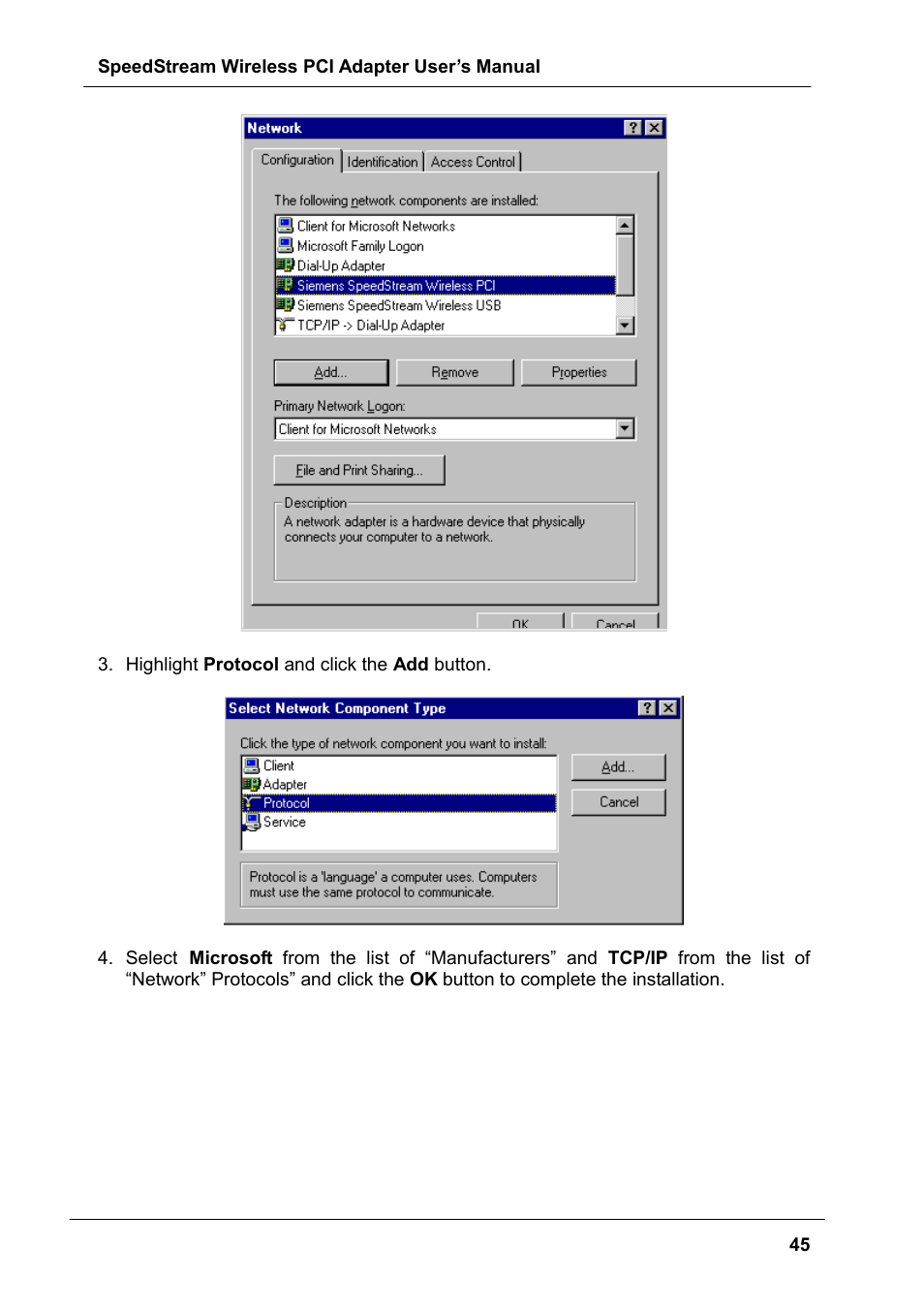 Siemens SS1024 User Manual | Page 45 / 48