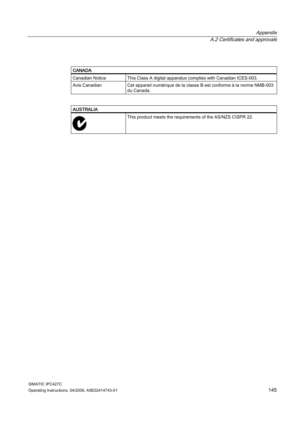 Siemens Simatic Industrial PC IPC427C User Manual | Page 145 / 170