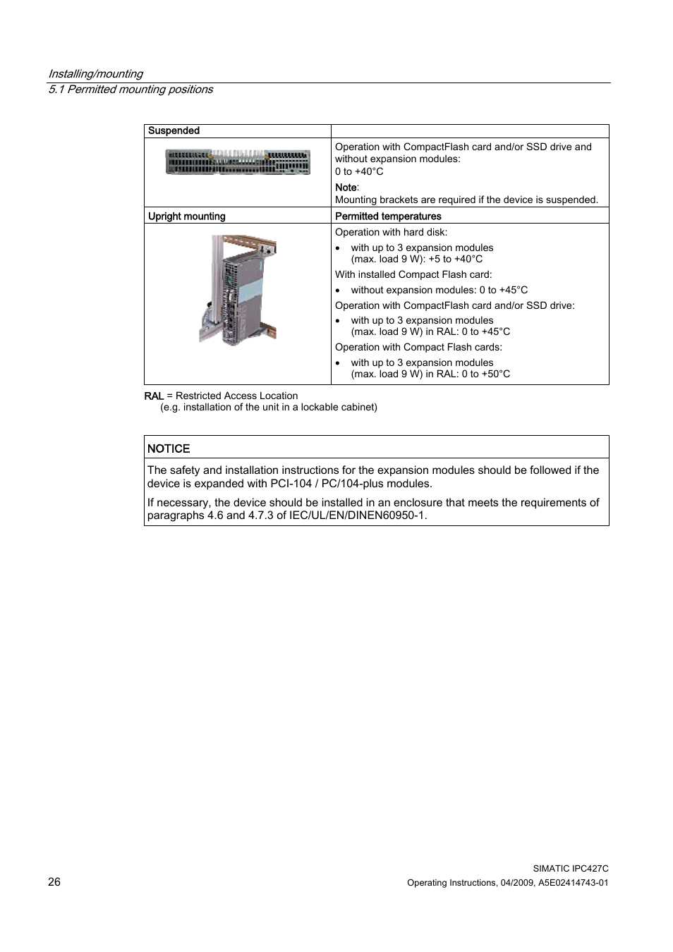 Siemens Simatic Industrial PC IPC427C User Manual | Page 26 / 170