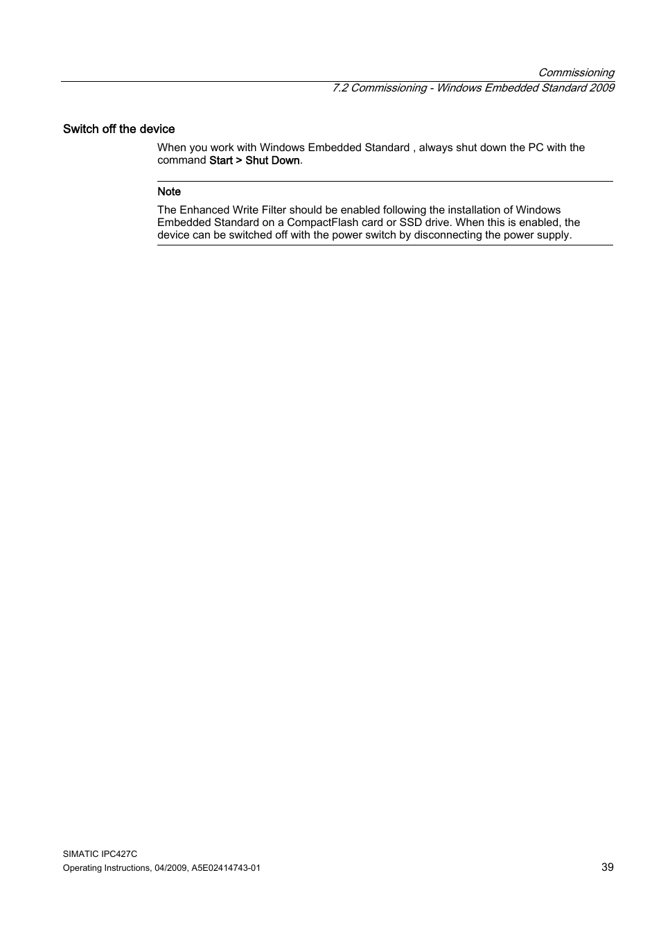 Siemens Simatic Industrial PC IPC427C User Manual | Page 39 / 170