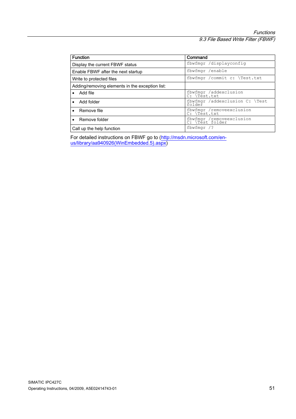 Siemens Simatic Industrial PC IPC427C User Manual | Page 51 / 170