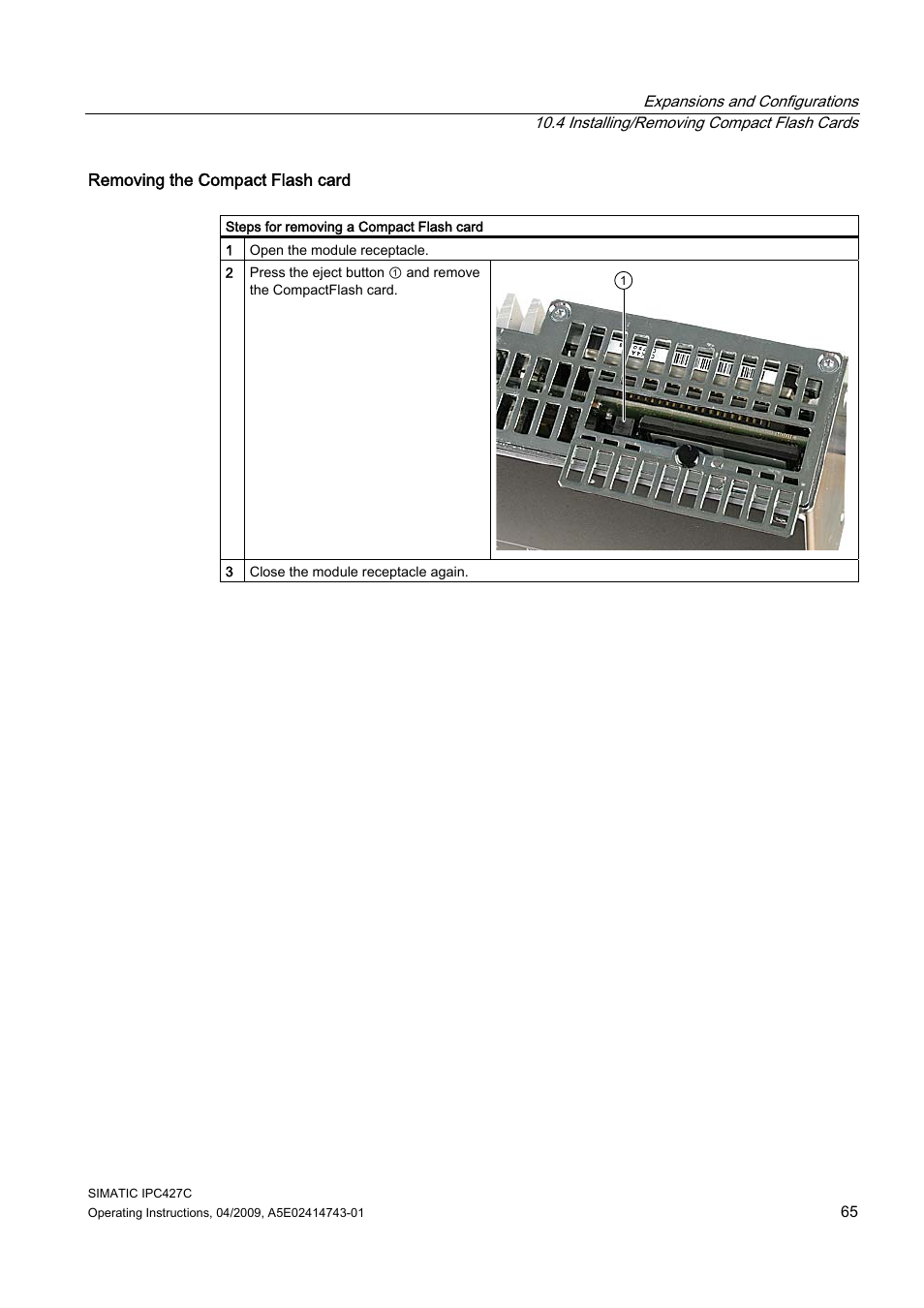 Siemens Simatic Industrial PC IPC427C User Manual | Page 65 / 170