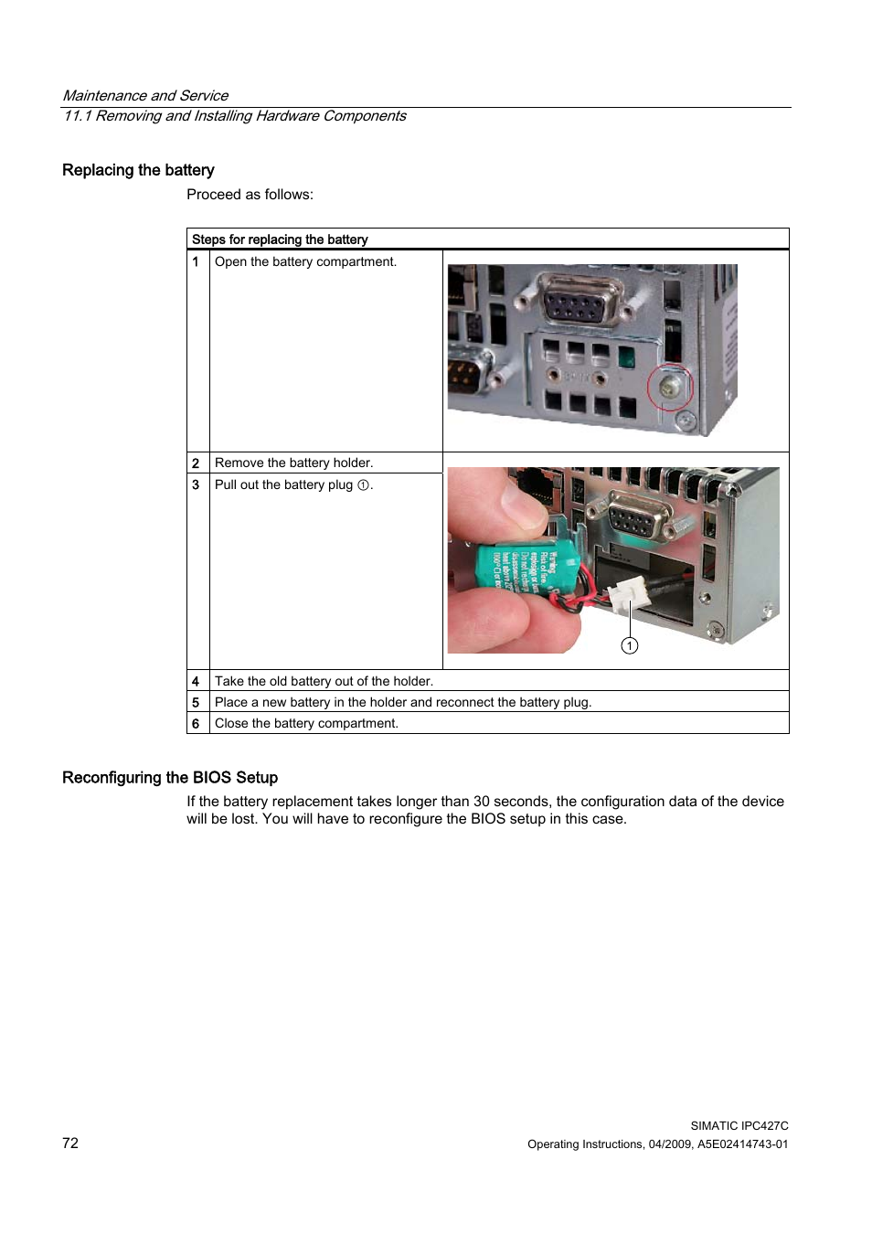 Siemens Simatic Industrial PC IPC427C User Manual | Page 72 / 170