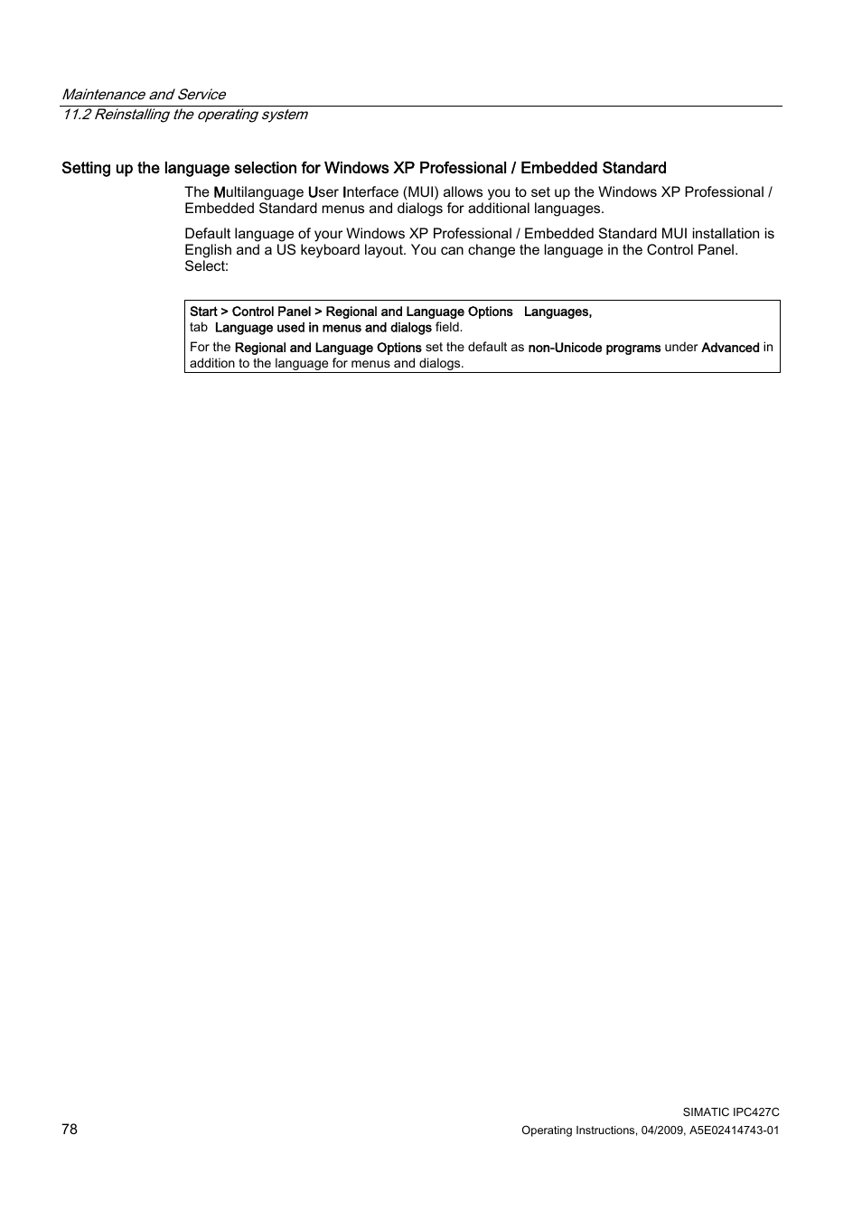 Siemens Simatic Industrial PC IPC427C User Manual | Page 78 / 170