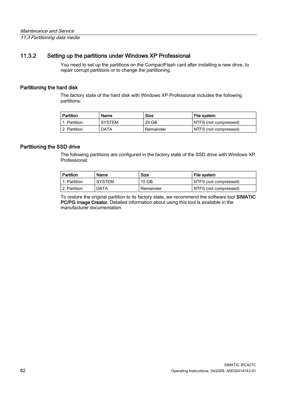 Siemens Simatic Industrial PC IPC427C User Manual | Page 82 / 170