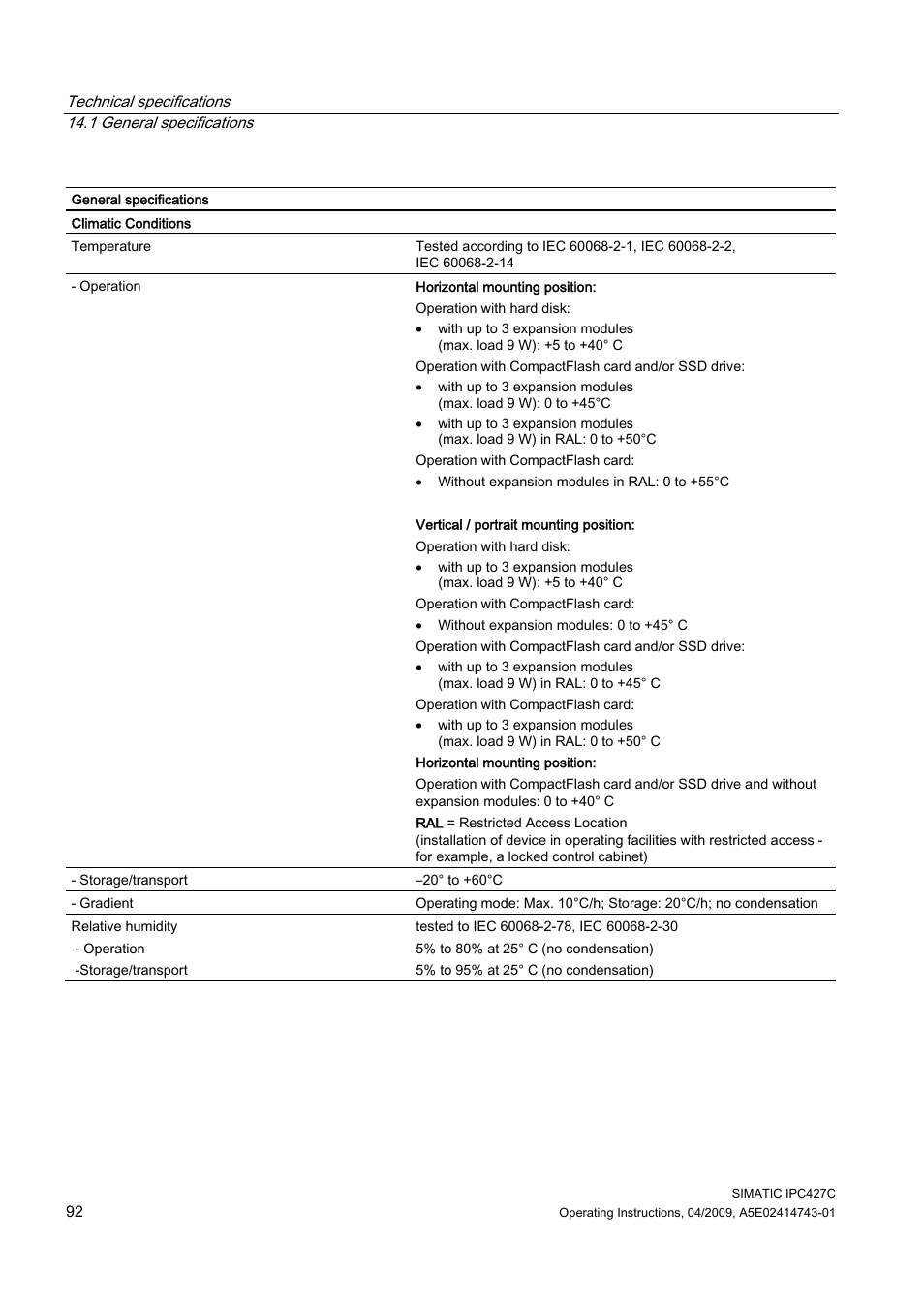 Siemens Simatic Industrial PC IPC427C User Manual | Page 92 / 170
